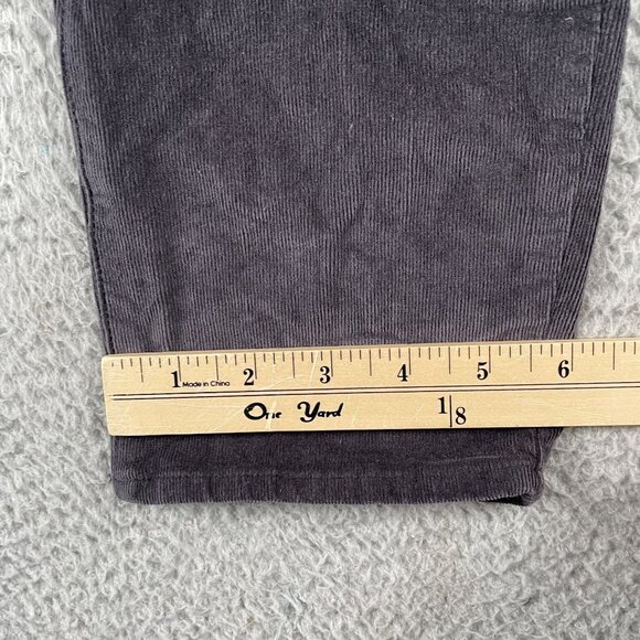 Anthropologie Pilcro Corduroy Pants Womens 34 Serif Fit Charcoal Grey - Picture 6 of 10